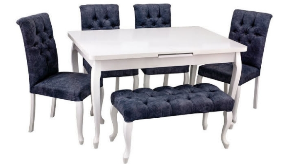 MDF TABLE 140x90 cm and KAPITOL CHAIR SET