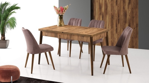 Kelebek Table Ash 130x80 cm ve Sude Chair