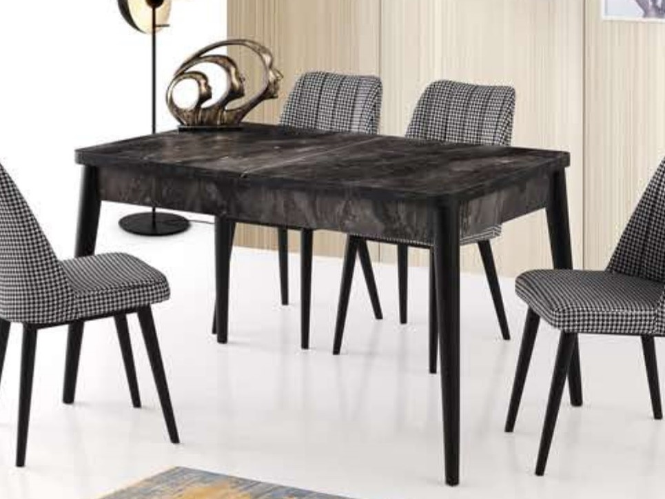 Kelebek Table Black Marble 130x80 cm