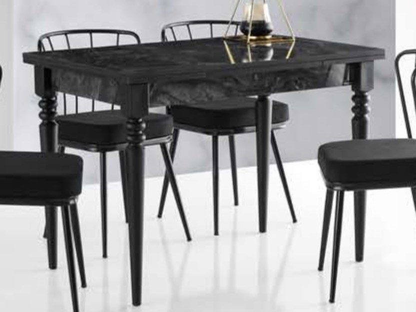 Smart Mercan Table Black Marble 110x70 cm