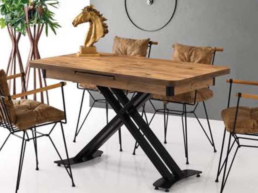 Milano X Leg Table Ash 120x70 cm