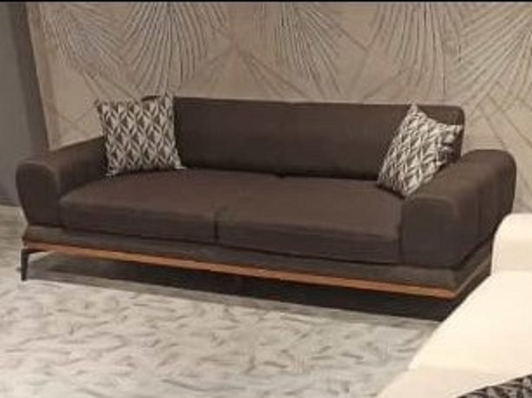Hira Metalic Sofa with Bed Metal Leg