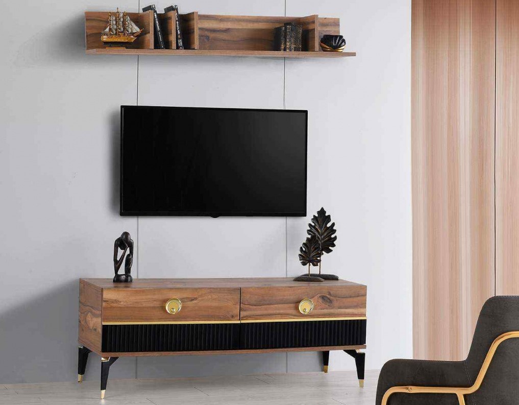 Doga Tv Stand 130 cm and Tv Shelf
