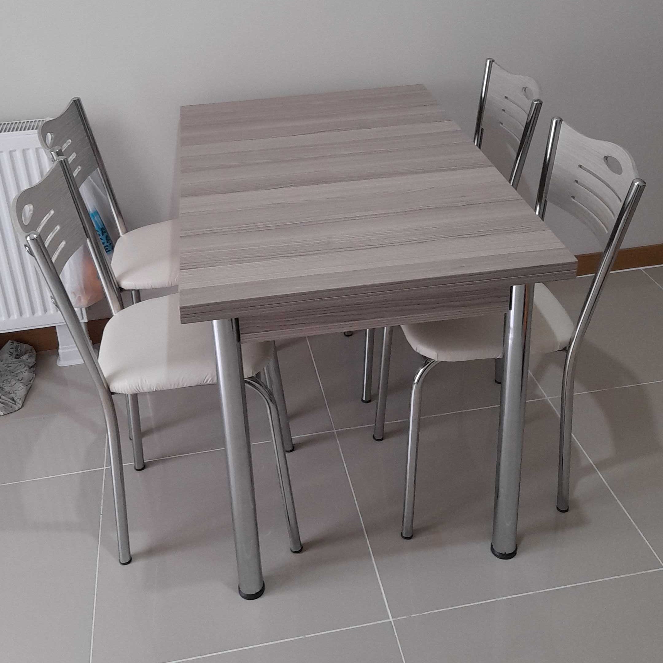 Smart Table (Metal Leg) Cordaba 110x70 cm and Sedef Chair