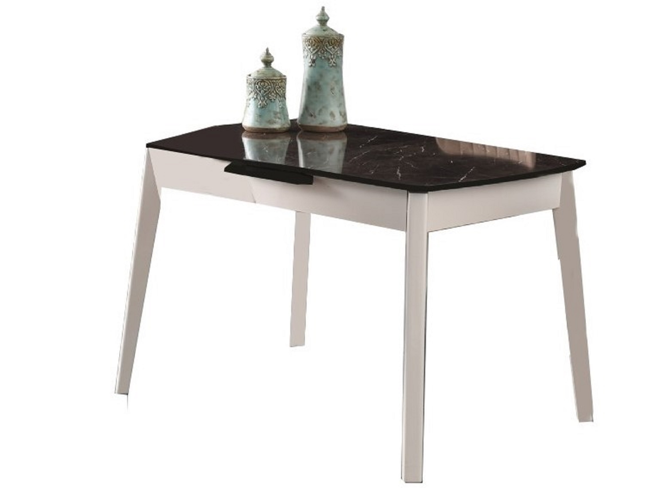 Ece Mdf Black Marble Dining Table 120x80 cm 