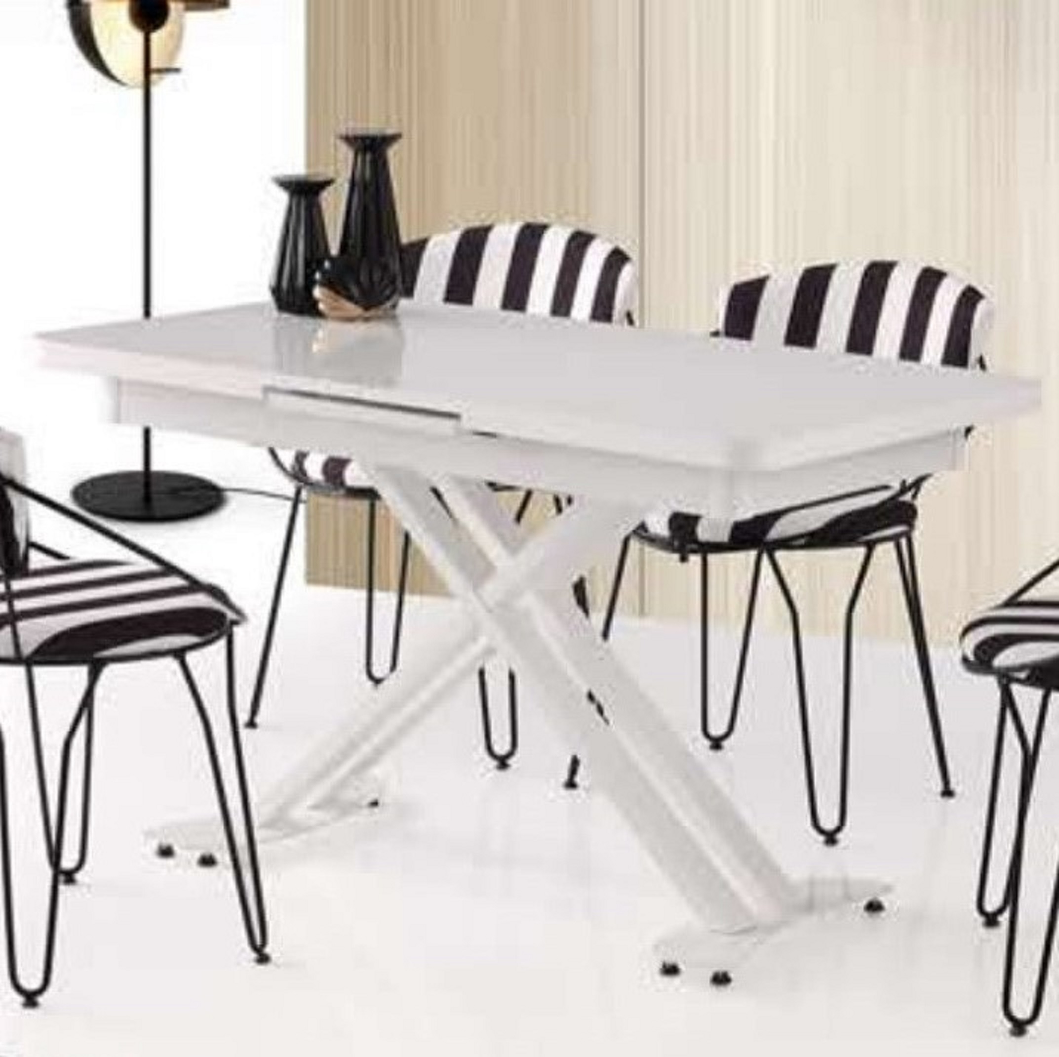 Silva X Leg Table White 120x70 cm 