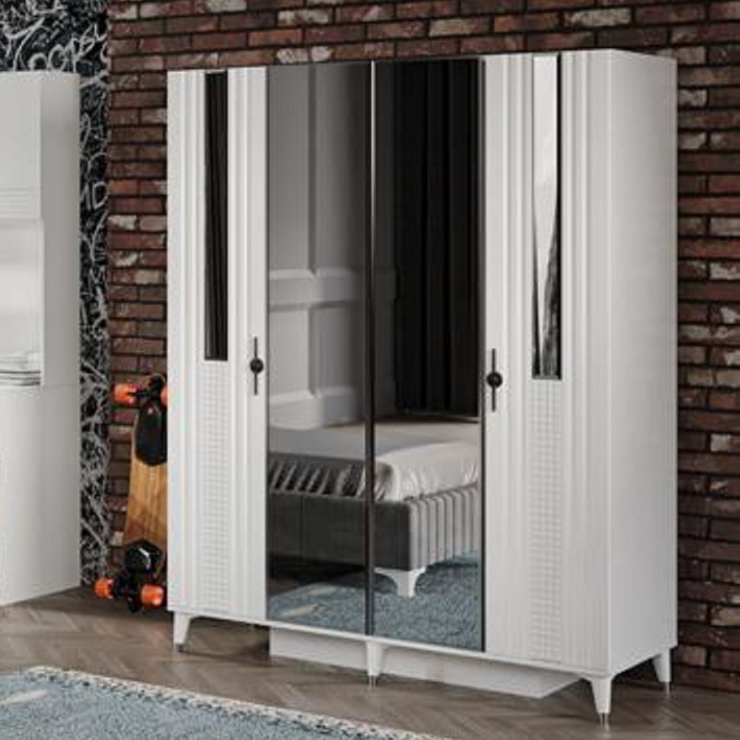 Olympos Modern 4-Door Wardrobe 160 cm