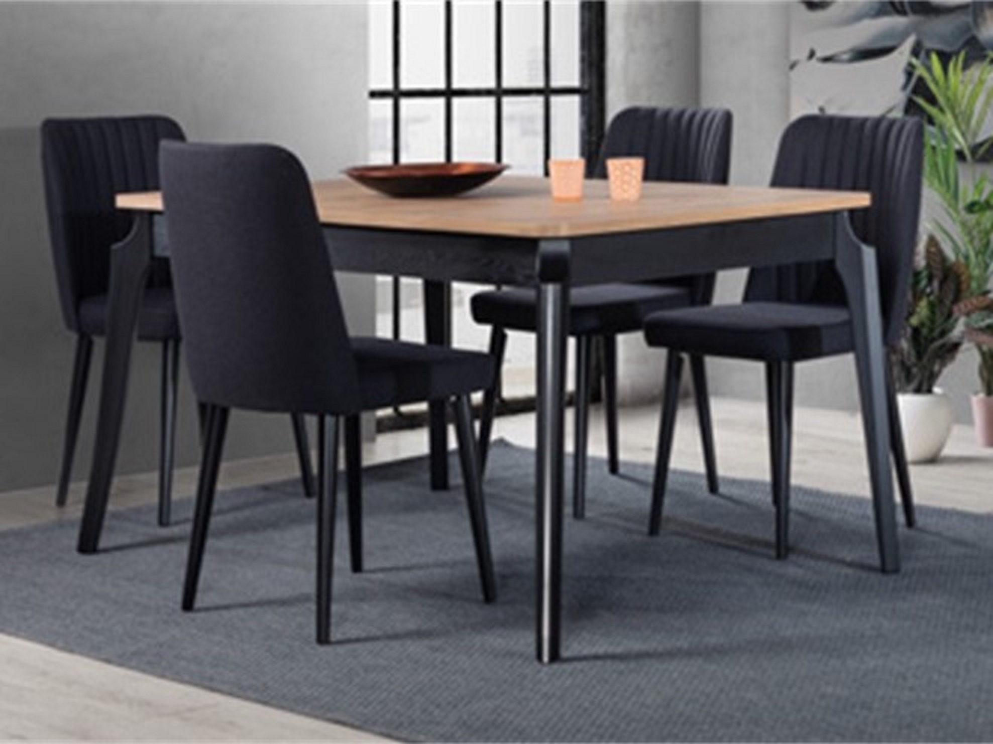 Noble Dining Table 120x80 cm and Milano Chair