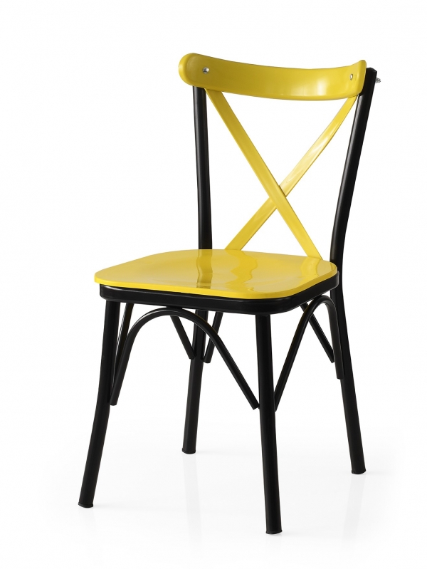 Capraz Chair Yellow Plastic Session